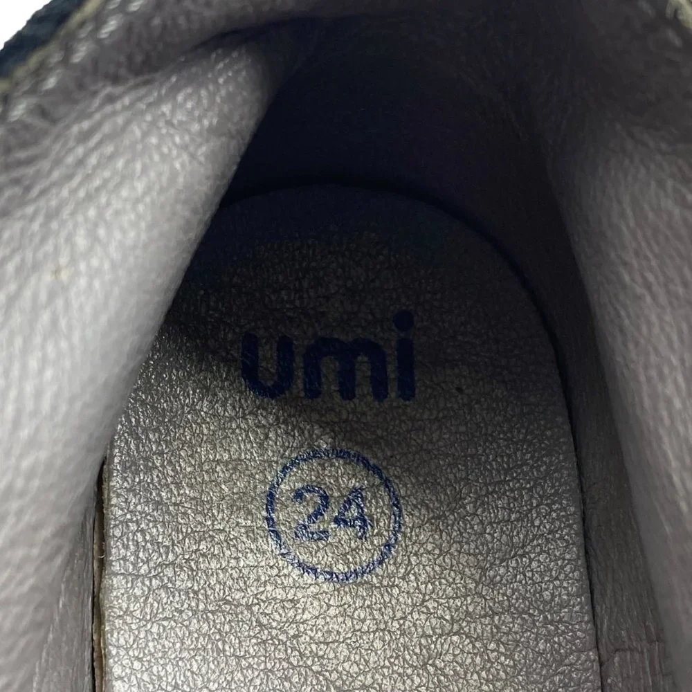 umi Toddler Size 8 (24) Black Leather Boots‎ Booties Style #35003